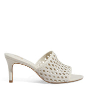Tamanco Degalls Off White Vazado Salto Fino