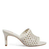 Tamanco Degalls Off White Vazado Salto Fino