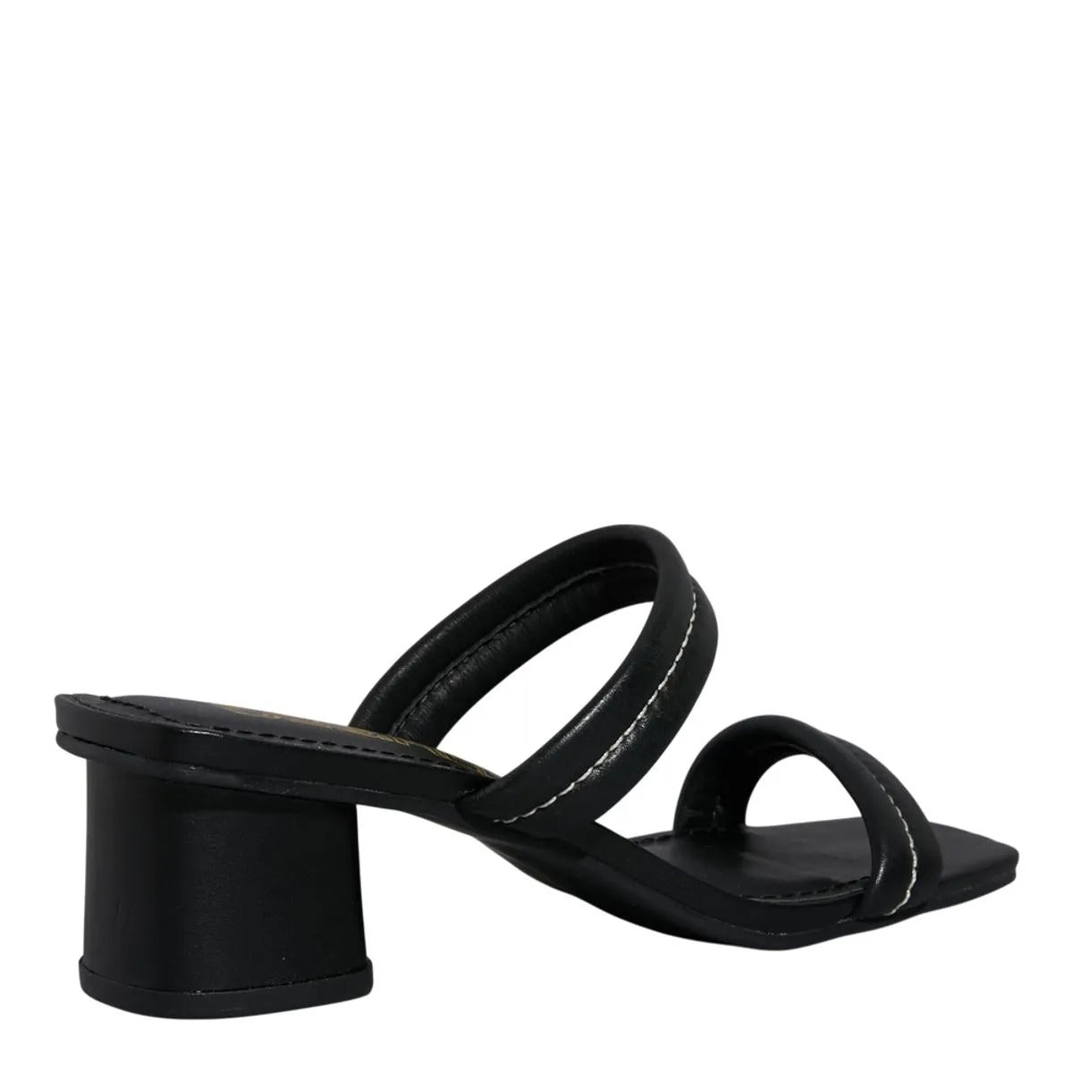 Tamanco Degalls Preto Couro Salto Bloco