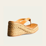 Tamanco Santa Lolla Caramelo Anabela Espadrille