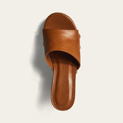 Tamanco Santa Lolla Caramelo Couro Meia Pata