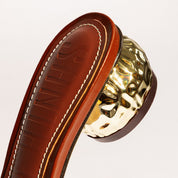 Tamanco Santa Lolla Terracota Salto Dourado