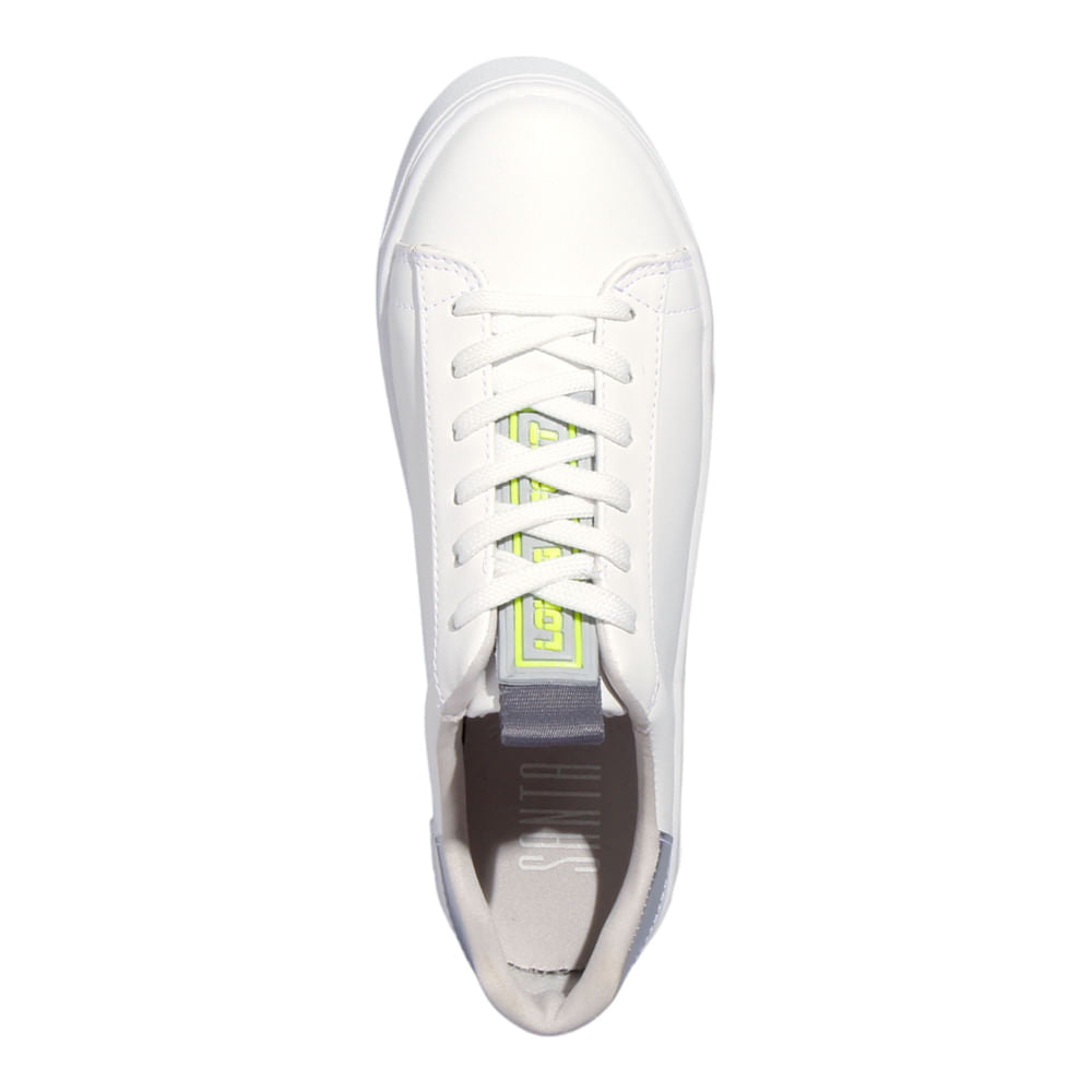 Tênis Branco Santa Lolla Lux Sola Alta 