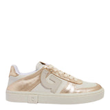Tênis Degalls Off White Couro Detalhes Dourados