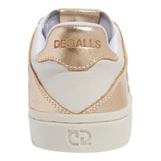 Tênis Degalls Off White Couro Detalhes Dourados