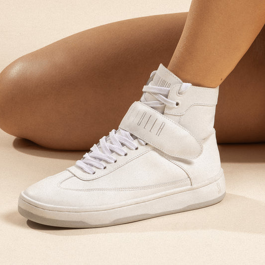 Tênis Santa Lolla Branco Cano Alto Velcro