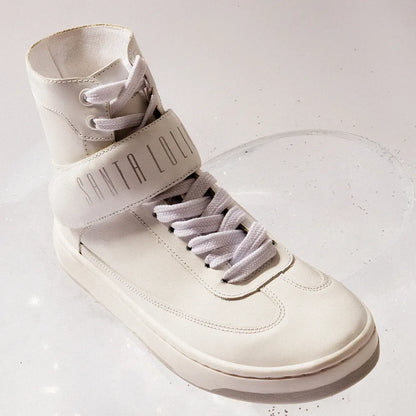 Tênis Santa Lolla Branco Cano Alto Velcro