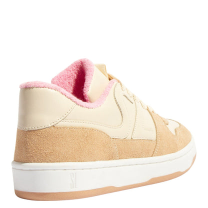 Tênis Santa Lolla Couro Bege Camurça