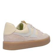 Tênis Santa Lolla Couro Off White Camurça