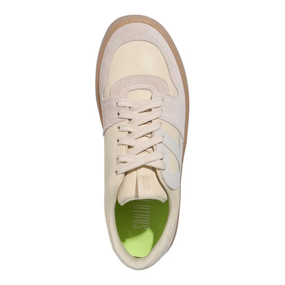 Tênis Santa Lolla Couro Off White Camurça