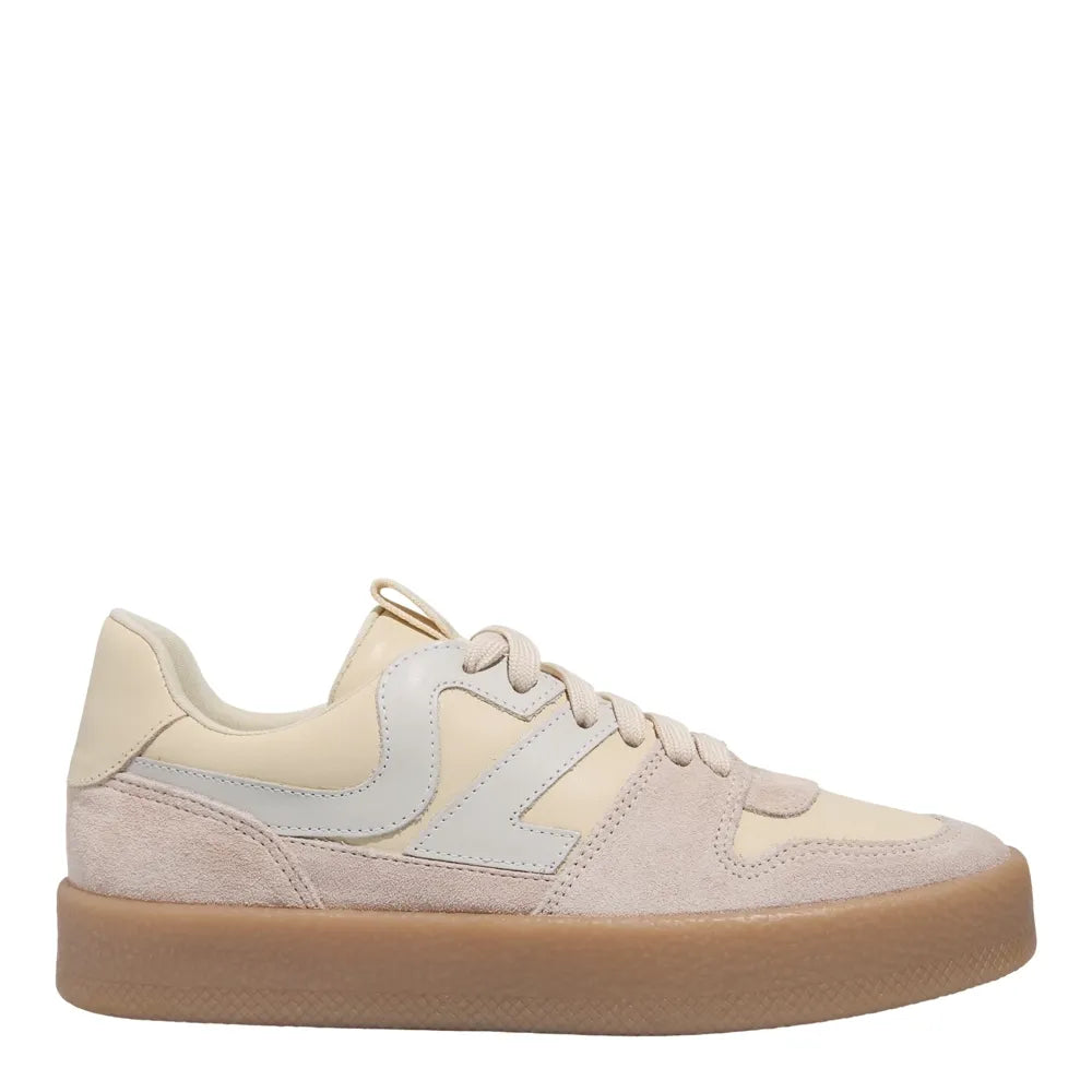 Tênis Santa Lolla Couro Off White Camurça