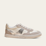 Tênis Santa Lolla Off White Camurça Detalhe Prata
