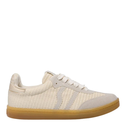 Tênis Santa Lolla Off White Couro Recortes Camurça