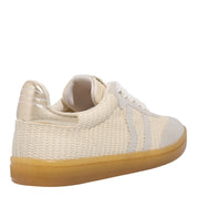 Tênis Santa Lolla Off White Couro Recortes Camurça