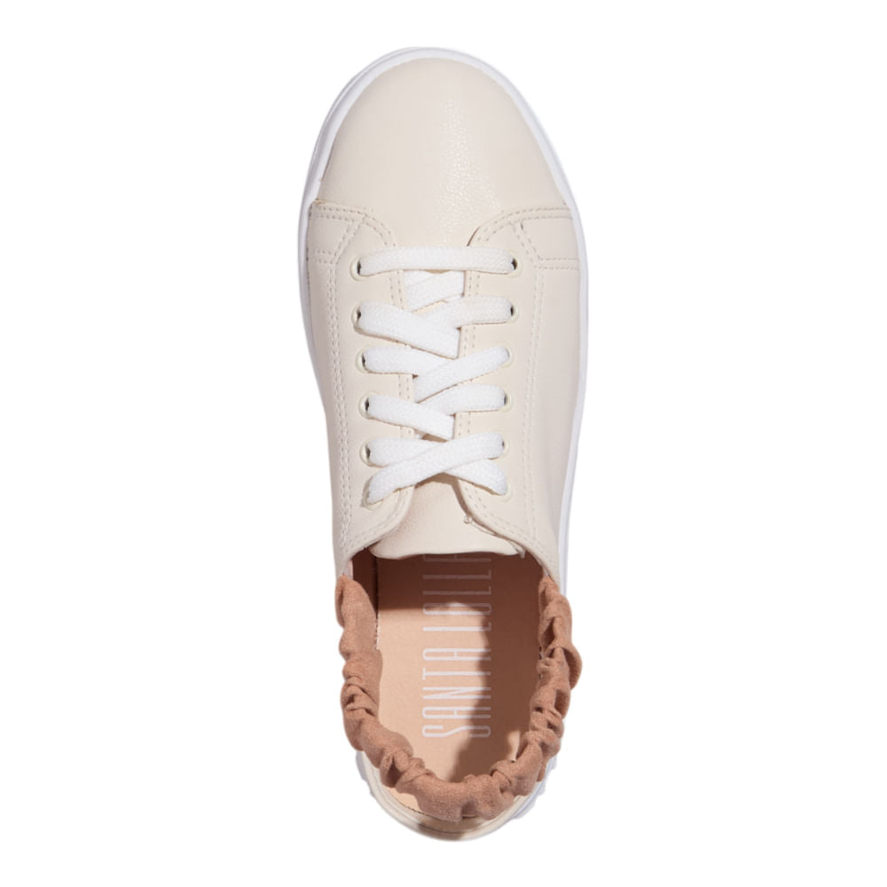 Tênis Santa Lolla Off White Elástico