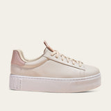 Tênis Santa Lolla Off White Sola Alta Detalhe Rosa