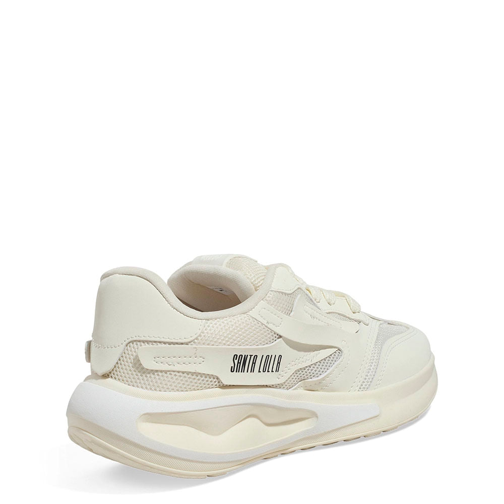 Tênis Santa Lolla Off White Sola Alta Tratorada