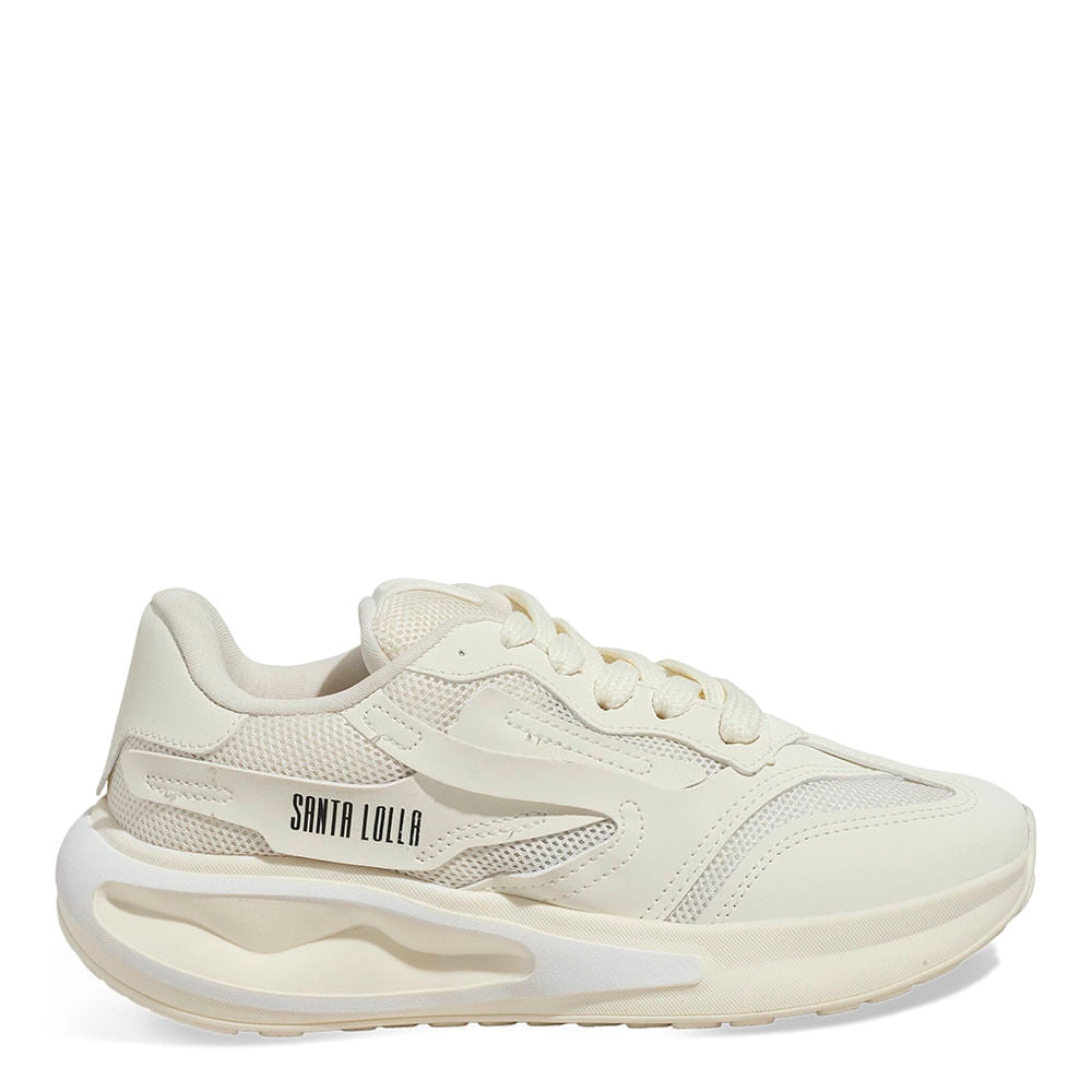 Tênis Santa Lolla Off White Sola Alta Tratorada