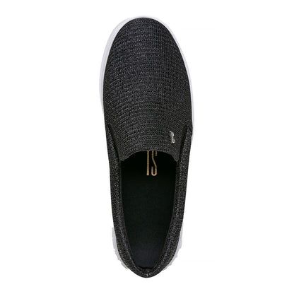Tênis Slip On Santa Lolla Preto Brilho Sola Alta