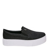 Tênis Slip On Santa Lolla Preto Brilho Sola Alta