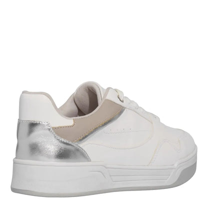 Tênis Sneaker Santa Lolla Branco Detalhe Prata