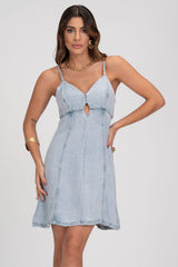Vestido Curto Jeans Frysaide