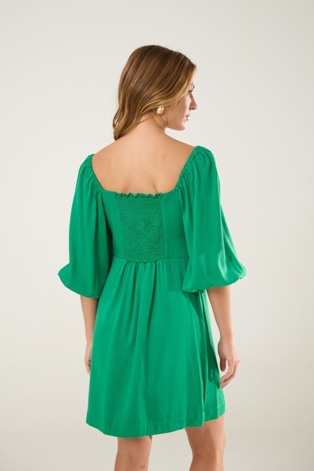 Vestido Curto Verde Flo Maria 