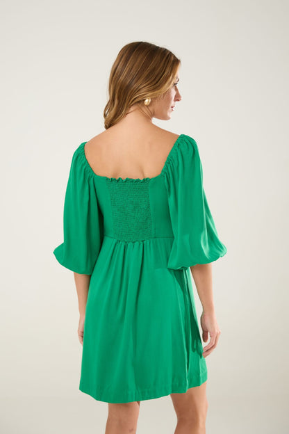 Vestido Curto Verde Flo Maria 
