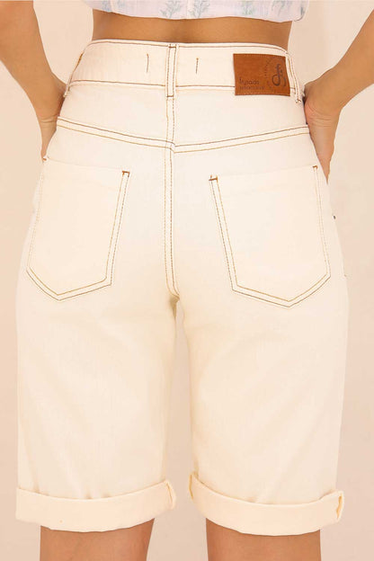 Bermuda Jorts Bege Sarja Frysaide