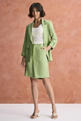 Bermuda Viscose Verde Meia Loka