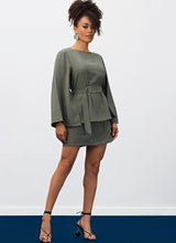 Blusa Capa Com Cinto Army Green Meia Loka