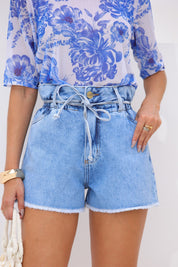 Blusa Tule Frysaide Estampa Renascer Azul