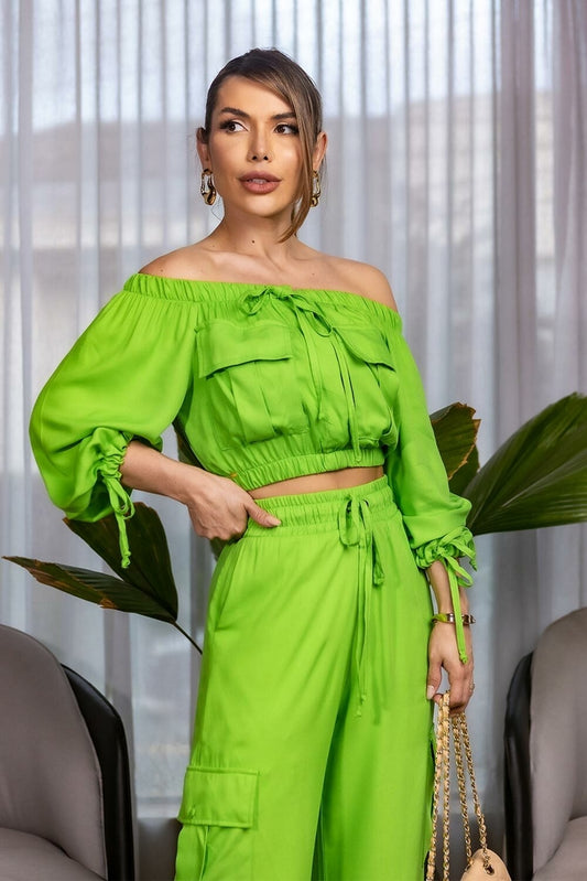 Blusa Verde Cargo Frysaide