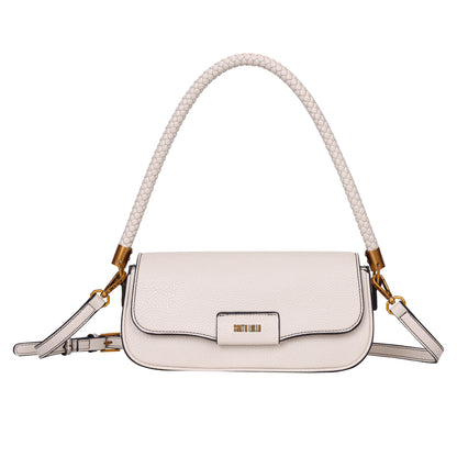 Bolsa Baguete Off White Pequena Santa Lolla Alça De Ombro