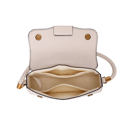 Bolsa Baguete Off White Pequena Santa Lolla Alça De Ombro