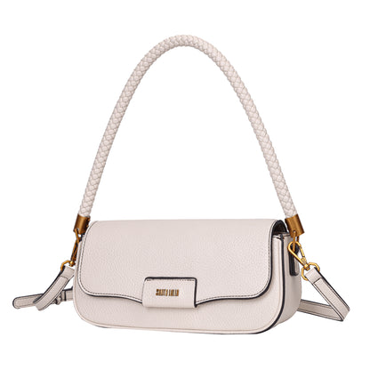 Bolsa Baguete Off White Pequena Santa Lolla Alça De Ombro
