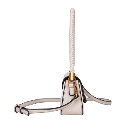 Bolsa Baguete Off White Pequena Santa Lolla Alça De Ombro