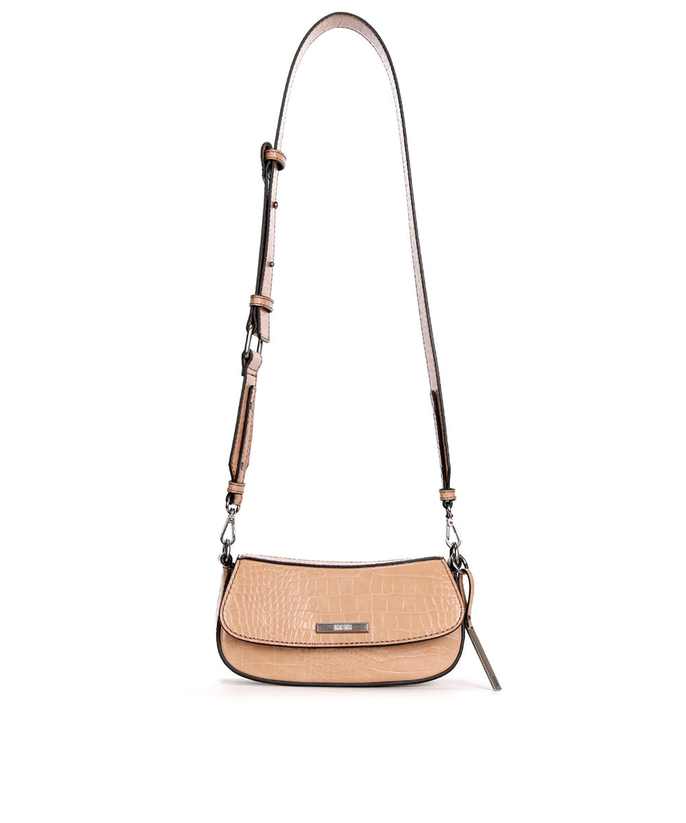 Bolsa Baguete Santa Lolla Areia Brilho