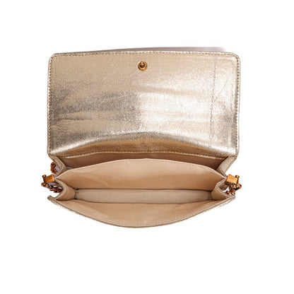 Bolsa Baguete Santa Lolla Dourada Duas Alças