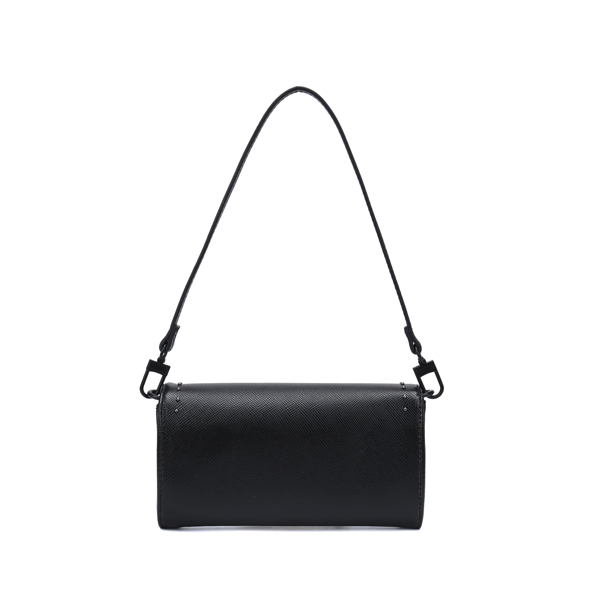 Bolsa Baguete Santa Lolla Preta Alça De Ombro