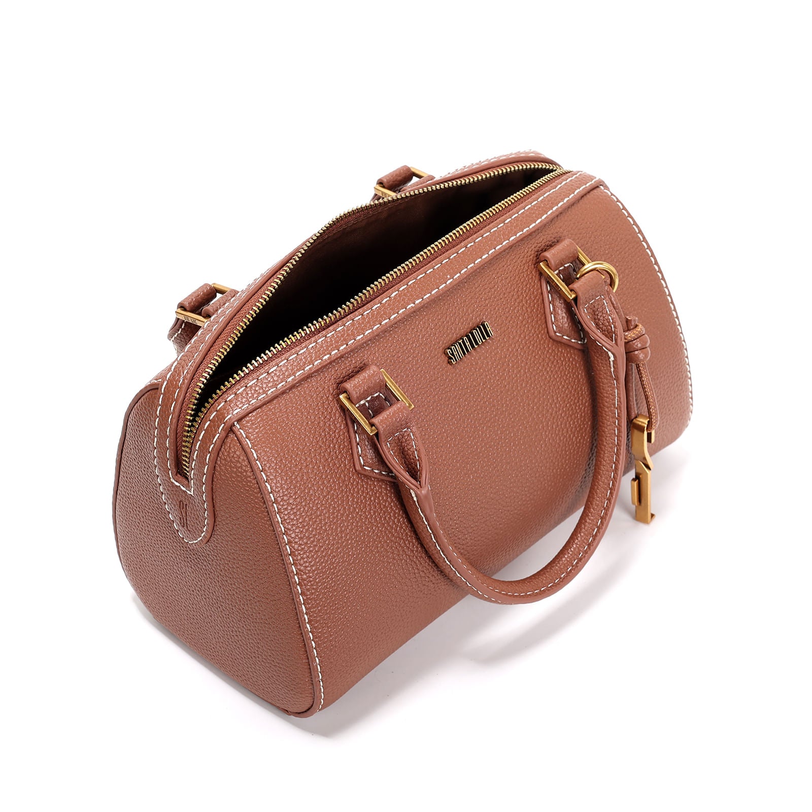 Bolsa Baú Santa Lolla Marrom Alça De Ombro