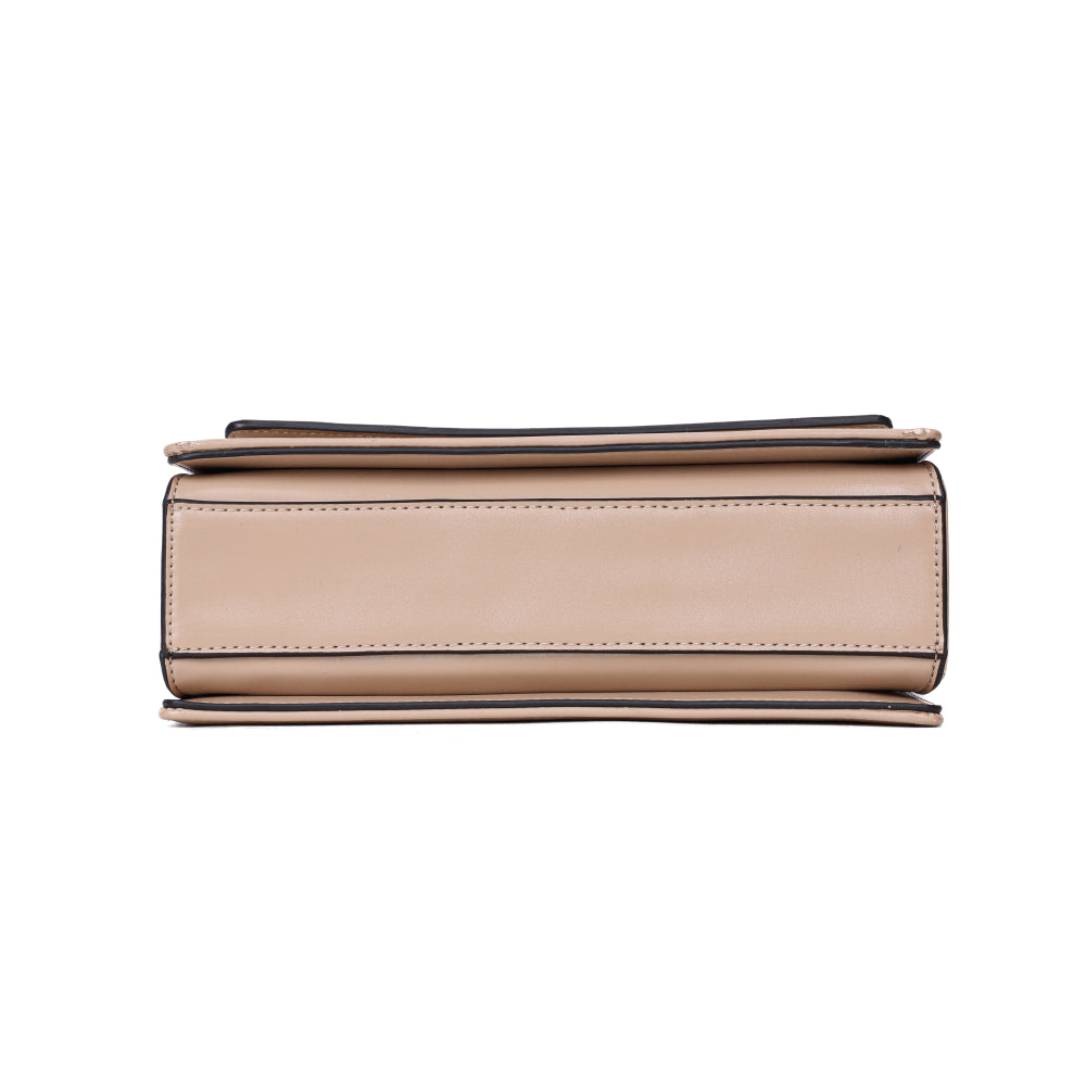 Bolsa Bege Santa Lolla Alça De Ombro Correntes