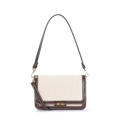 Bolsa Bege Santa Lolla Canvas Alça Dupla 