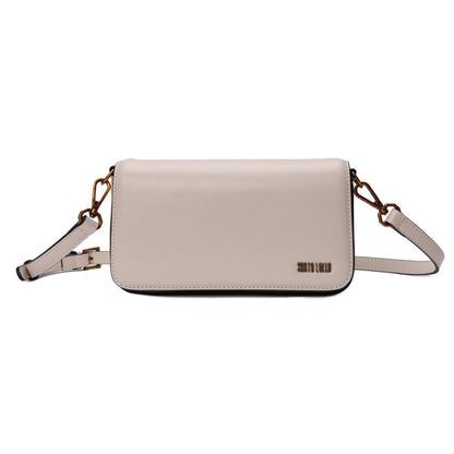Bolsa Bege Santa Lolla Pequena Alça Transversal