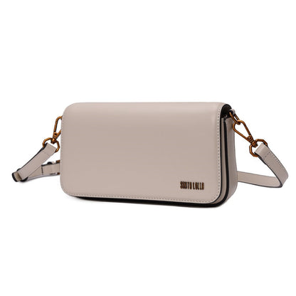 Bolsa Bege Santa Lolla Pequena Alça Transversal