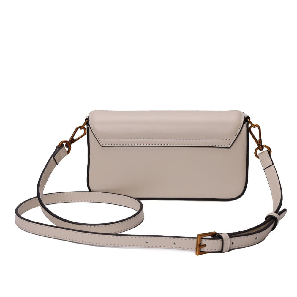 Bolsa Bege Santa Lolla Pequena Alça Transversal