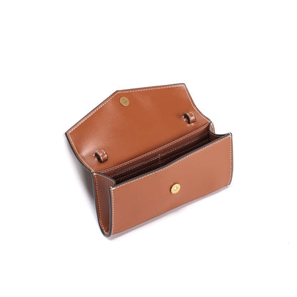 Bolsa Carteira Marrom Santa Lolla Alça Transversal 