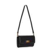 Bolsa Carteira Preto Alça De Ombro Santa Lolla