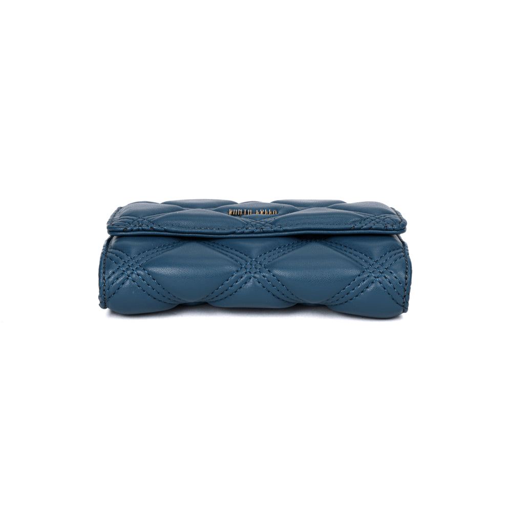 Bolsa Carteira Santa Lolla Azul Alça Transversal
