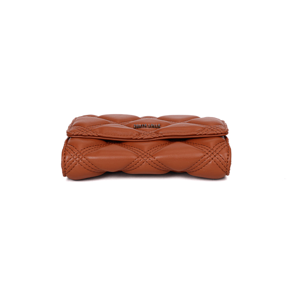 Bolsa Carteira Santa Lolla Marrom Alça Transversal